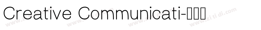 Creative Communicati字体转换